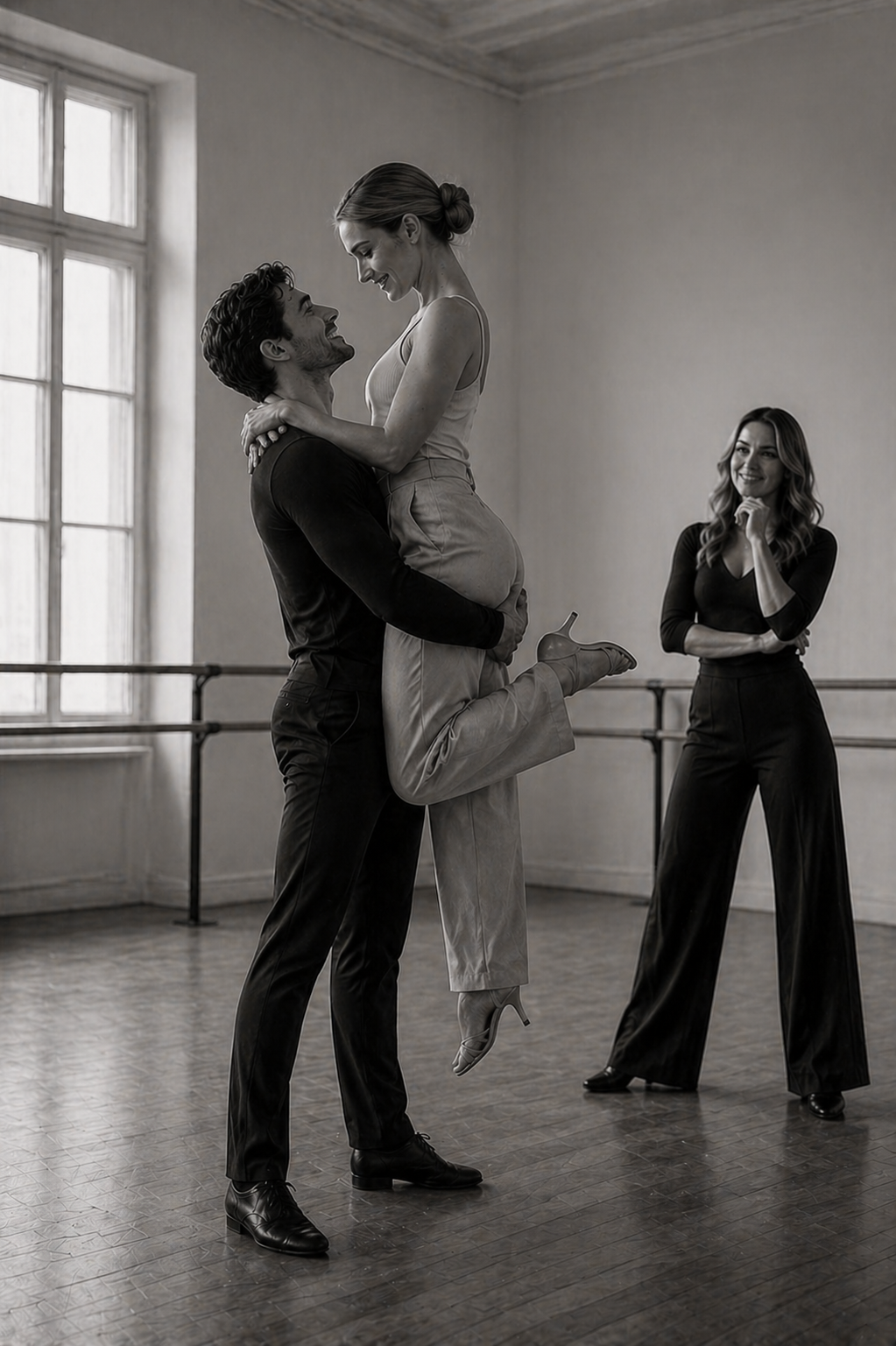 Brautpaar in klassischer Tanzhaltung